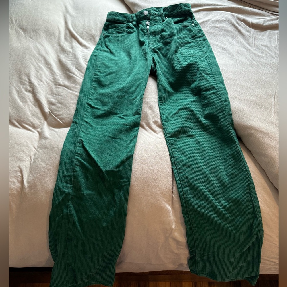 Pacsun Green Corduroy Jeans, Size: 24